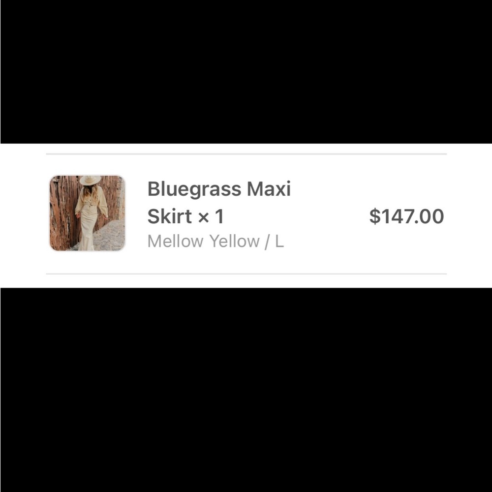 Jens Pirate Booty Bluegrass Maxi Skirt - Mellow Yellow, Sz L - Picture 2 of 2